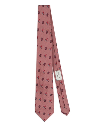 ETRO patterned-jacquard silk tie - Red