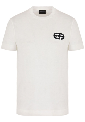 Emporio Armani logo-embroidered T-shirt - White