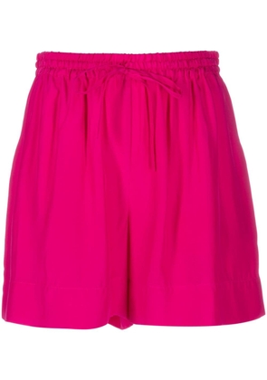 P.A.R.O.S.H. high-waisted silk shorts - Pink