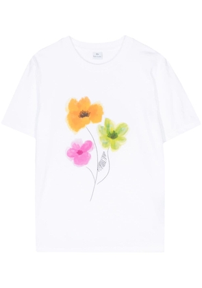 PS Paul Smith floral-print T-shirt - White