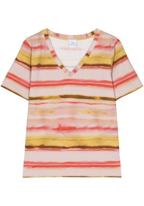PS Paul Smith striped short-sleeve T-shirt - Pink