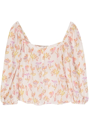 PS Paul Smith Oleander floral-print blouse - Pink