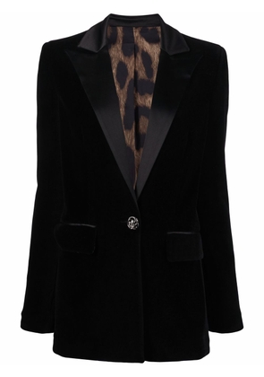 Philipp Plein crystal-embellished velvet blazer - Black
