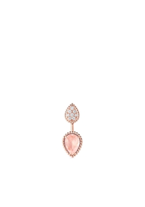 Boucheron 18kt rose gold Serpent Bohème diamond single earring - Pink