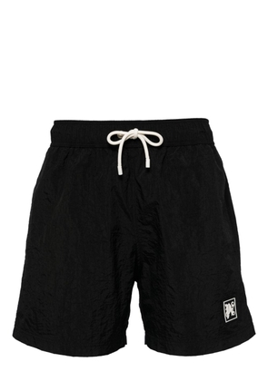 Palm Angels PA Mono-patch swim shorts - Black