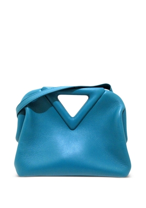 Bottega Veneta Pre-Owned Point leather crossbody bag - Blue