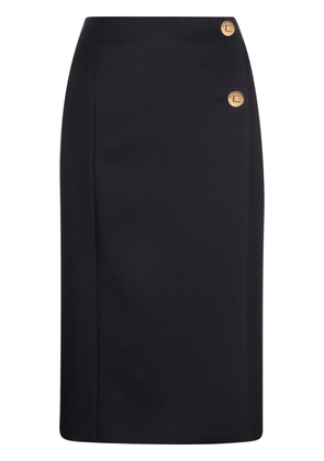Givenchy wool-blend straight skirt - Blue