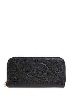CHANEL Pre-Owned 2003 CC long wallet - Black