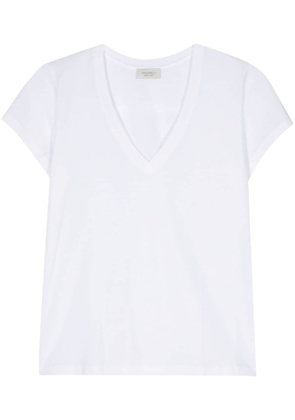Mazzarelli V-neck cotton T-shirt - White