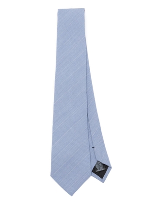 Paul Smith striped fine-knit tie - Blue