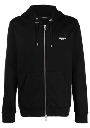 Balmain logo-print hoodie - Black