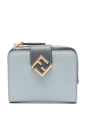 FENDI FF Diamonds leather wallet - Blue
