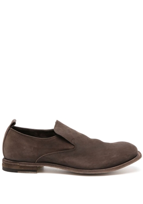 Officine Creative Durga 003 panelled leather loafers - Brown