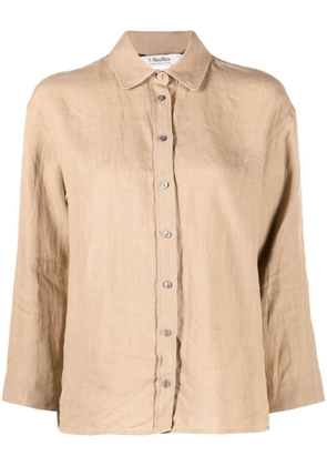 'S Max Mara long-sleeve button-up shirt - Neutrals