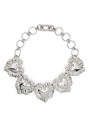 Bimba y Lola heart-motif chain-link necklace - Silver