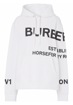 Burberry Horseferry print hoodie - White