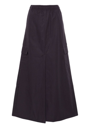 adidas pinstripe-print ripstop maxi skirt - Purple