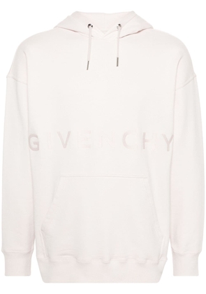 Givenchy logo-print cotton hoodie - Pink
