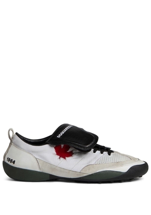 Dsquared2 maple-leaf leather sneakers - Neutrals
