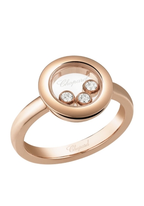 Chopard Rose Gold And Diamond Happy Diamonds Icons Ring