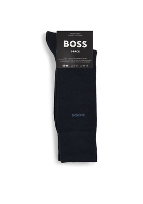 Boss Bamboo-Blend Logo Socks (Pack Of 2)
