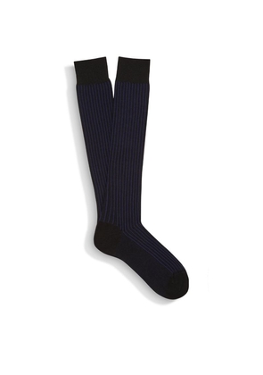 Zegna Rib-Knit Mid-Calf Socks