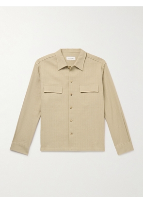 LE 17 SEPTEMBRE - Basketweave Cotton Shirt - Men - Neutrals - IT 46
