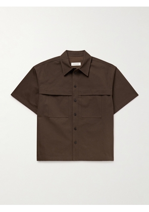 LE 17 SEPTEMBRE - Cotton-Twill Shirt - Men - Brown - IT 44