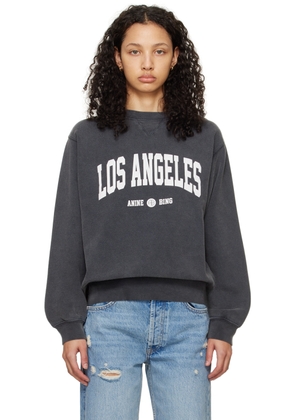 ANINE BING Black Ramona 'Los Angeles' Sweatshirt