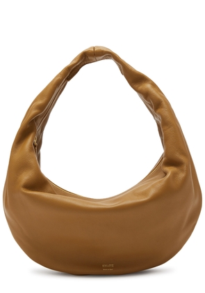 Khaite Olivia Medium Leather top Handle bag - Camel
