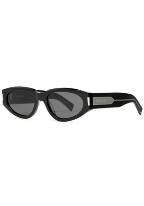 Saint Laurent Oval-frame Sunglasses - Black