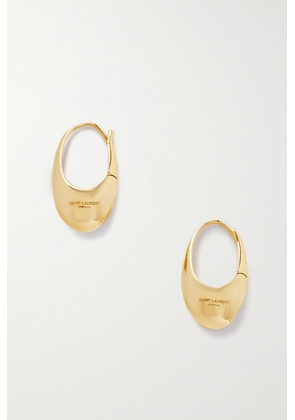 SAINT LAURENT - Arty Gold-tone Hoop Earrings - One size