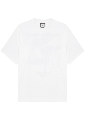Wooyoungmi Logo Printed Cotton T-shirt - White