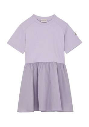 Moncler Kids Jersey and Shell Dress (8-10 Years) - Purple - 8A (8 Years)