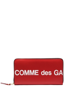 Comme Des Garçons Wallet logo-print continental wallet - Red