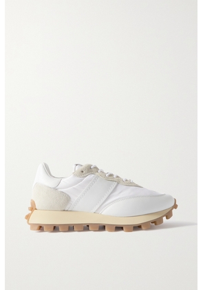 Tod's - Suede And Leather-trimmed Shell Sneakers - White - IT35,IT36,IT36.5,IT37,IT37.5,IT38,IT38.5,IT39,IT39.5,IT40,IT40.5,IT41,IT42