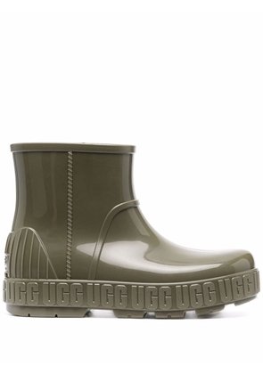 UGG debossed-logo rain boots - Green