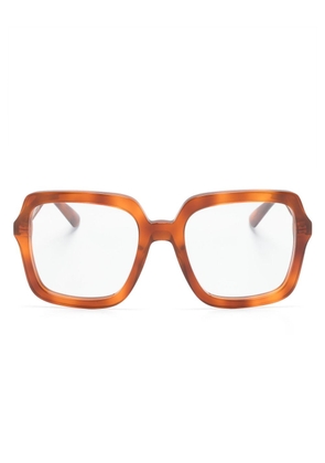 Gucci Eyewear tortoiseshell square-frame glasses - Brown