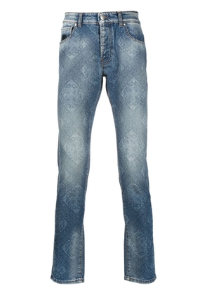 John Richmond monogram slim-fit jeans - Blue