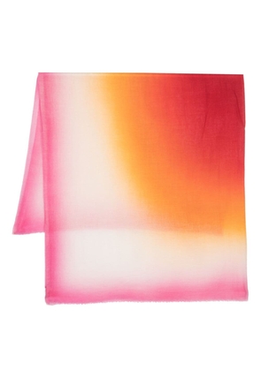 Faliero Sarti gradient-effect wool cashmere-blend scarf - Pink