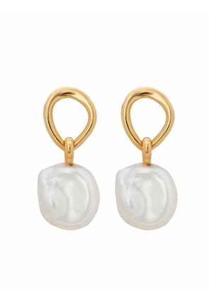 Monica Vinader Nura Keshi Pearl drop earrings - Gold