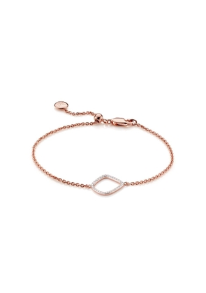 Monica Vinader Riva Diamond Kite Chain bracelet - Gold