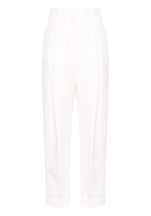 Alexander McQueen slim-fit peg trousers - White