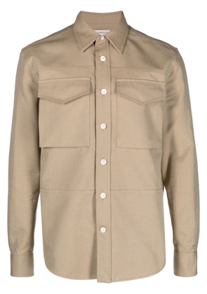Alexander McQueen cargo-pocket cotton shirt - Neutrals