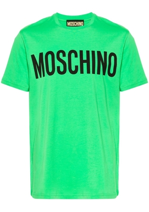 Moschino logo-print cotton T-shirt - Green