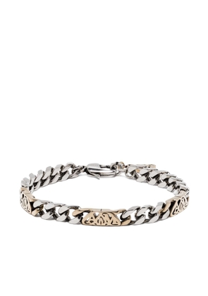 Alexander McQueen Seal-logo chain bracelet - Silver