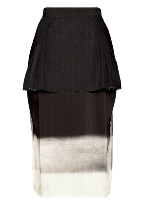 Maison Margiela Trompe l'oeil layered skirt - Black