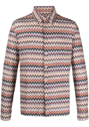 Missoni zigzag cotton blend shirt - Neutrals