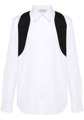 Alexander McQueen embroidered cotton shirt - White