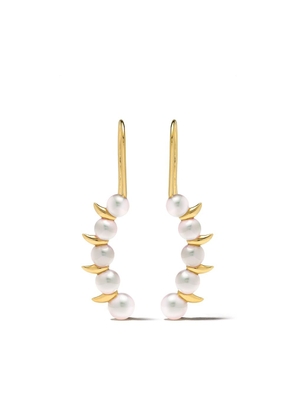 TASAKI 18kt yellow gold Danger Scorpion pearl earrings